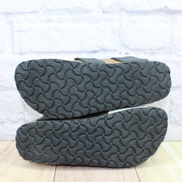 Betula by Birkenstock Black White Leather Open Toe Strappy Sandals Size M 4 L 6 - Picture 7 of 10